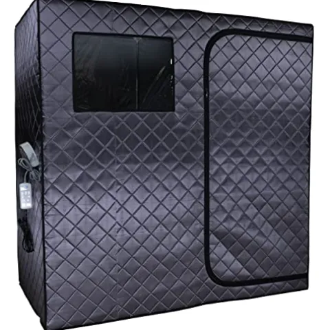 Durasage Portable Full Size Infrared Sauna 2-Person Gray