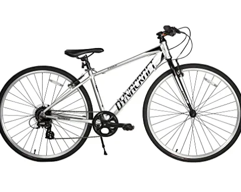 Dynacraft Alpine Eagle 700C 40CM Aluminum Frame Hybrid Bike Silver