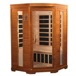 Dynamic Infrared “Heming” 2-Person Corner Low EMF Far Infrared Sauna