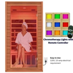 Dynamic Saunas Avila DYN-6103-01 Elite Ultra Low EMF FAR Infrared Sauna
