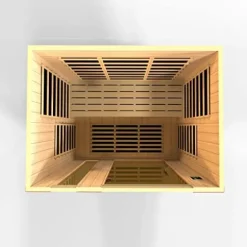 Dynamic Saunas Lugano 3-Person Low EMF FAR Infrared Sauna Carbon