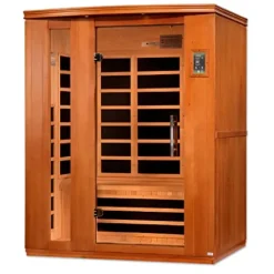 Dynamic Saunas Lugano 3-Person Low EMF FAR Infrared Sauna Carbon