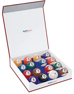 Dynasphere Gold Pool Balls Set Blue Gold