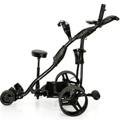 Eagle Caddy Electric Golf Push Cart with Remote Control – Lithium Battery Grey/Black