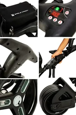 Eagle Caddy Electric Golf Push Cart with Remote Control – Lithium Battery Grey/Black