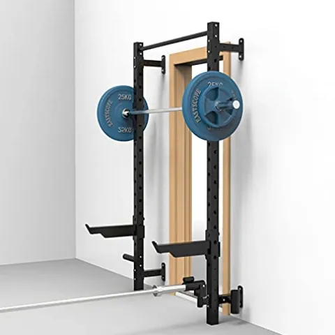 EAS1SOOPE Power Cage Wall Mounted Squat Rack Multifunction