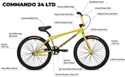 Eastern Bikes Commando 24″ Ltd Cruiser Bike Pink