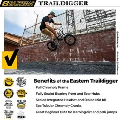 Eastern Bikes Traildigger 20 Inch BMX Bike Black