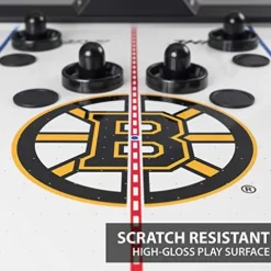 EastPoint Sports NHL Air Hockey Table 84″ Boston Bruins Scratch Resistant with Automatic Scoring