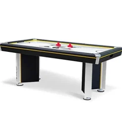 EastPoint Sports Triple-Deke Hover Hockey Table 80″ for Indoor Play, LED Scoring, Black