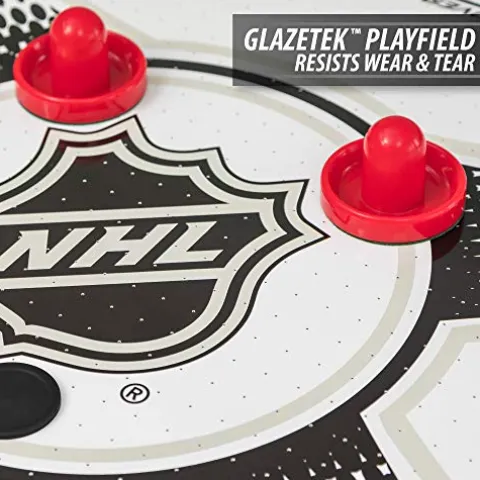 EastPoint Sports Triple-Deke Hover Hockey Table 80″ for Indoor Play, LED Scoring, Black