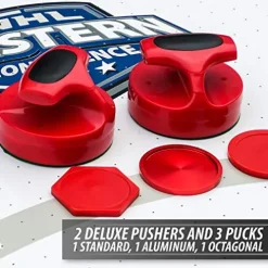 EastPoint Sports Triple-Deke Hover Hockey Table with LED Scoring and Sounds, Power Play Pro 84