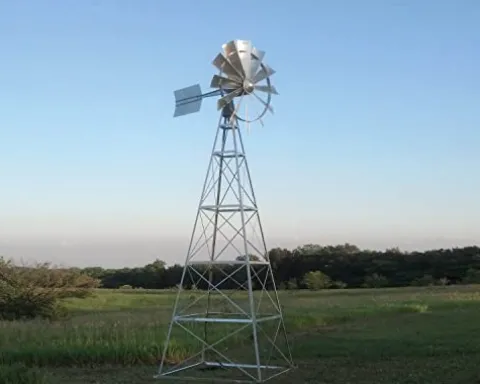 EasyPro Pond Products BWM20DLX Deluxe Windmill Head Kit Silver White