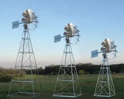 EasyPro Pond Products BWM20DLX Deluxe Windmill Head Kit Silver White