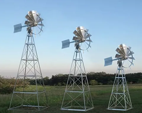 EasyPro Pond Products BWM20DLX Deluxe Windmill Head Kit Silver White