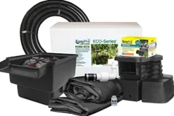 EasyPro Pond Products Eco-Series Complete Pond Kit for 6-Foot x 6-Foot Pond Black