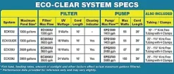 EasyPro Pond Products Eco-Clear Complete Pond Filtration System for Ponds up to 3900 Gallons Clear