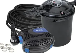 EasyPro Pond Products Eco-Clear Complete Pond Filtration System for Ponds up to 3900 Gallons Clear