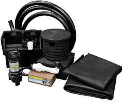 EasyPro Pond Products Pro-Series Just-A-Falls Pondless Waterfall Kit with 18″ Spillway and 45 Mil EPDM Liner Black