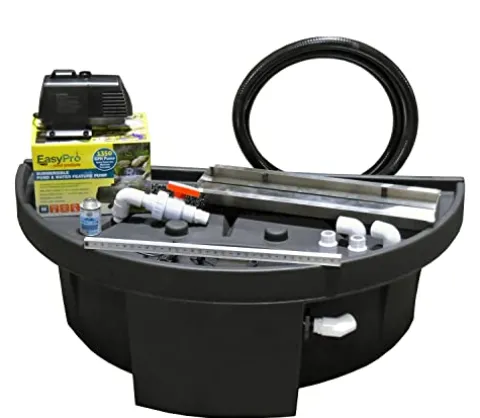 EasyPro Pond Products Vianti Falls 23 Inch Spillway Kit with White LED