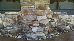 EasyPro Pond Products Vianti Falls Kit – Add a Waterfall to Any Block Wall – 11 ½” Stainless Spillway w/6” Extended Lip, Basin, EP850 Pump – No Light