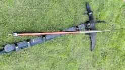 EGKH Custom Axe with Long Handle and Carbon Steel Blade Silver