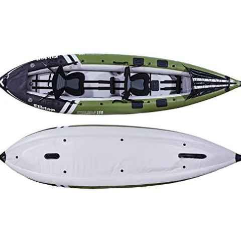 Elkton Outdoors Steelhead Inflatable Fishing Kayak Tandem