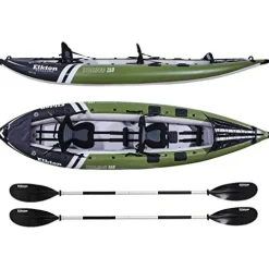 Elkton Outdoors Steelhead Inflatable Fishing Kayak Tandem