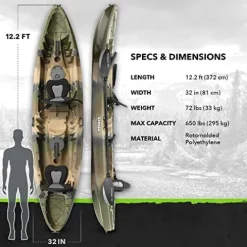 Elkton Outdoors Tandem Kayak Camo