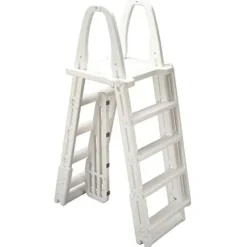 Embassy Pool Co Fiesta Key 15 Foot x 52 Inch Round Swimming Pool Package Gray