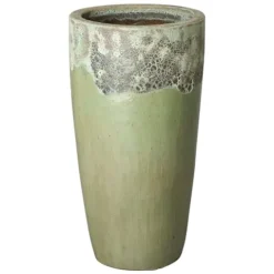 Emissary 18in Round Stoneware Planter Reef/Spa Blue