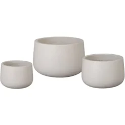 Emissary Terrazzo Planters Set of 3 25.5in L x 16.5in H Terrazzo White