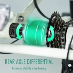 EMOJO Bull 8.5″ Low Step Through Electric Tricycle 500W 7 Speed Blue