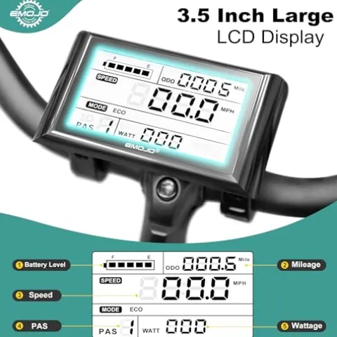 EMOJO Bull 8.5″ Low Step Through Electric Tricycle 500W 7-Speed Ivory