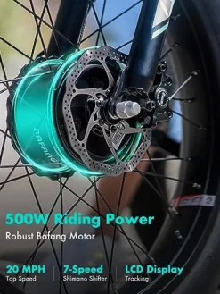 EMOJO Caddy Pro Fat Tire Electric Tricycle Hydraulic Disk Brakes Ebike Trike 7 Speed Pedal Assist 3 Wheel Electric Bike 48V 15.6Ah Battery LCD Display Apple Red