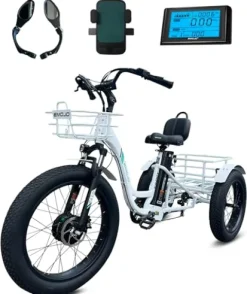 EMOJO Caddy Pro 500W Electric Tricycle for Adults White