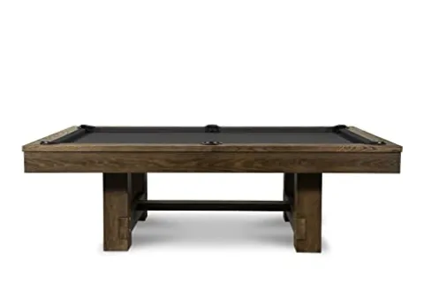 Empire USA – Dakota Slate Pool Table with Premium Billiards Accessories Brownwash