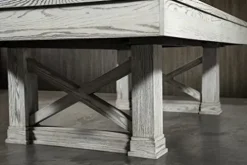 Empire USA Agriturismo Slate Pool Table with Premium Billiard Accessories 8FT Whitewash