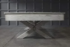 Empire USA Manhattan Slate Pool Table with Premium Billiard Accessories (7FT, Whitewash)