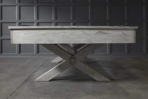 Empire USA Manhattan Slate Pool Table with Premium Billiard Accessories (7FT, Whitewash)