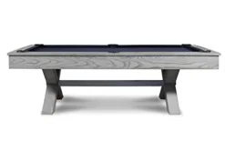 Empire USA Manhattan Slate Pool Table 8FT with Premium Billiard Accessories Whitewash