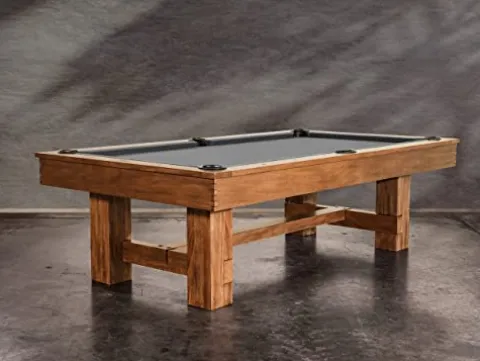 Empire USA Nixon Billiards Presli Slate Billiard Pool Table Native Acacia