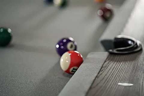 Empire USA Nixon Billiards Birdy Slate Billiard Pool Table Grayson Grey 7 ft