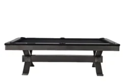 Empire USA Plank & Hide – Axton Billiard Pool Table Gunmetal Grey w/ Low Sheen Black