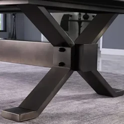 Empire USA Plank & Hide – Axton Billiard Pool Table Gunmetal Grey w/ Low Sheen Black