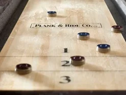 Empire USA Plank & Hide – Fulton Shuffleboard Table (14′) Black