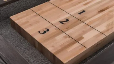 Empire USA Plank & Hide – McCormick Shuffleboard Table (12′) Smokehouse