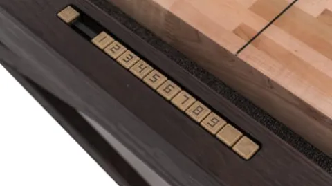 Empire USA Plank & Hide – McCormick Shuffleboard Table (12′) Smokehouse