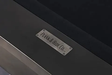 Empire USA Plank & Hide – Vox Billiard Pool Table Charcoal Powder Coat with Electric Blue