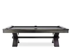 Empire USA Plank & Hide – Vox Billiard Pool Table Charcoal Powder Coat with Electric Blue